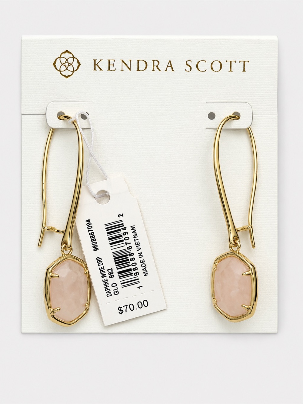 KENDRA SCOTT Daphne Gold Wire Drop Earrings NWT